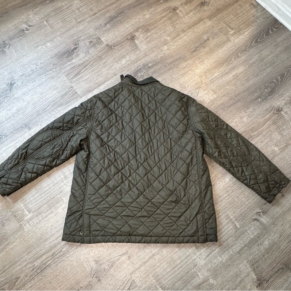 Vintage Polo Ralph Lauren Jacket Adult Green Snap Puffer Quilted Coat Mens XXL - Picture 4 of 8